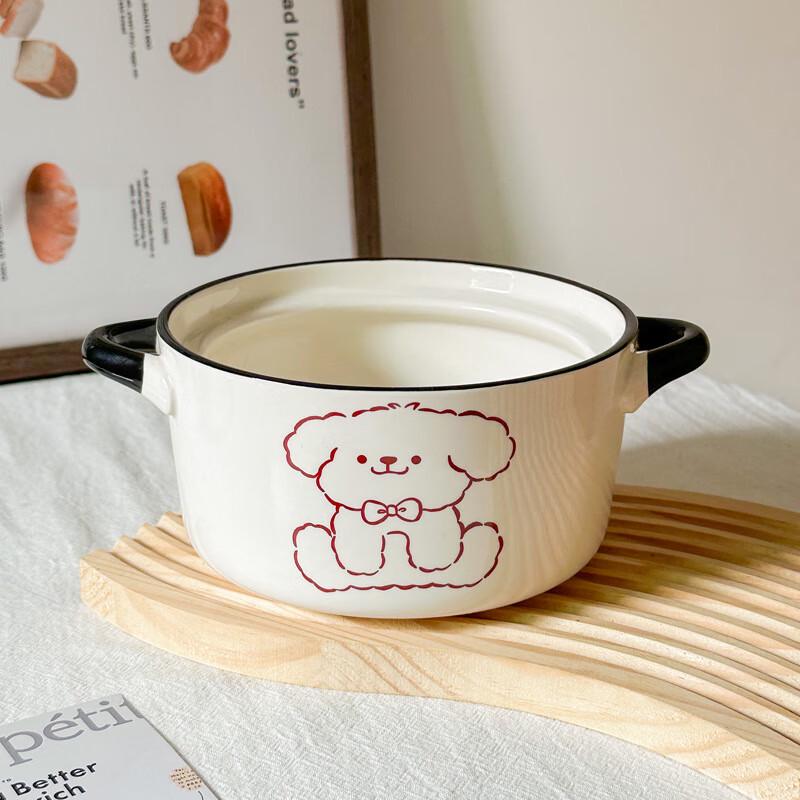 Cartoon Puppy Instant Noodle Bowl Set