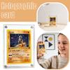 Acrylic Trading Card Display Case Magnetic Closure for Standard Size Collectible Game Cards Storage Holder