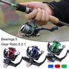 SOUGAYILANG Spinning Fishing Reel Gear Ratio 5.2:1 5BB Light Weight Ultra Smooth Saltwater Fishing Reel Max Drage 3kg