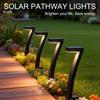 4/6/8Pcs Solar Lights 7-Shape for Garden Lawn IP65 Waterproof Pathway Landscape Lighting 6 LED Auto Dusk to Dawn Solar Ground Light