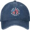 God Bless America Patriotic Baseball Cap Washed Cotton Distressed Outdoor Adjustable Hat