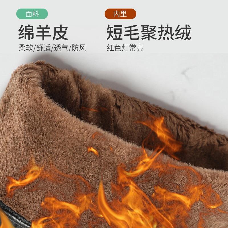 Gants en peau de mouton de haute qualité pour hommes et femmes, gants chauds en peau de mouton pour la conduite, gants en peau de mouton pure, gants d'hiver pour le cyclisme et la moto