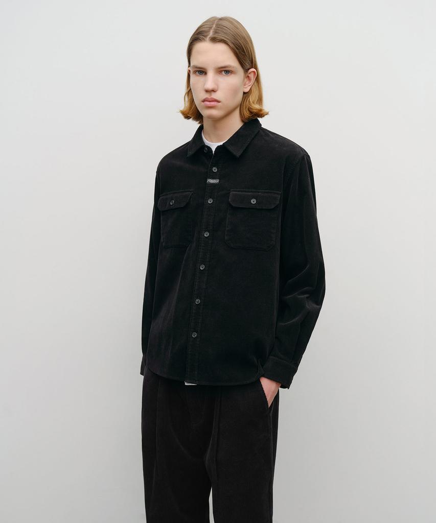 Malittepeulangsowajeobeo Classic Corduroy Shirt Black
