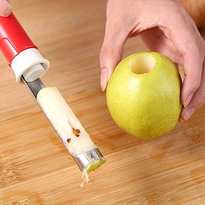 Obstentkerner und -schäler, langlebiger und benutzerfreundlicher Entkerner aus Edelstahl für den Einsatz in der Küche, geeignet für alle Obstsorten