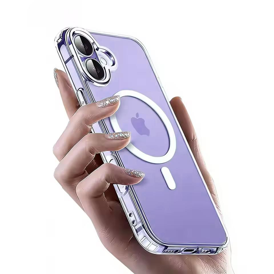 Magnetic For Magsafe Wireless Charging Case For iPhone 17 Air 17 Pro 17 Pro Max Hybrid Hard Cover Soft Shell iPhone Air