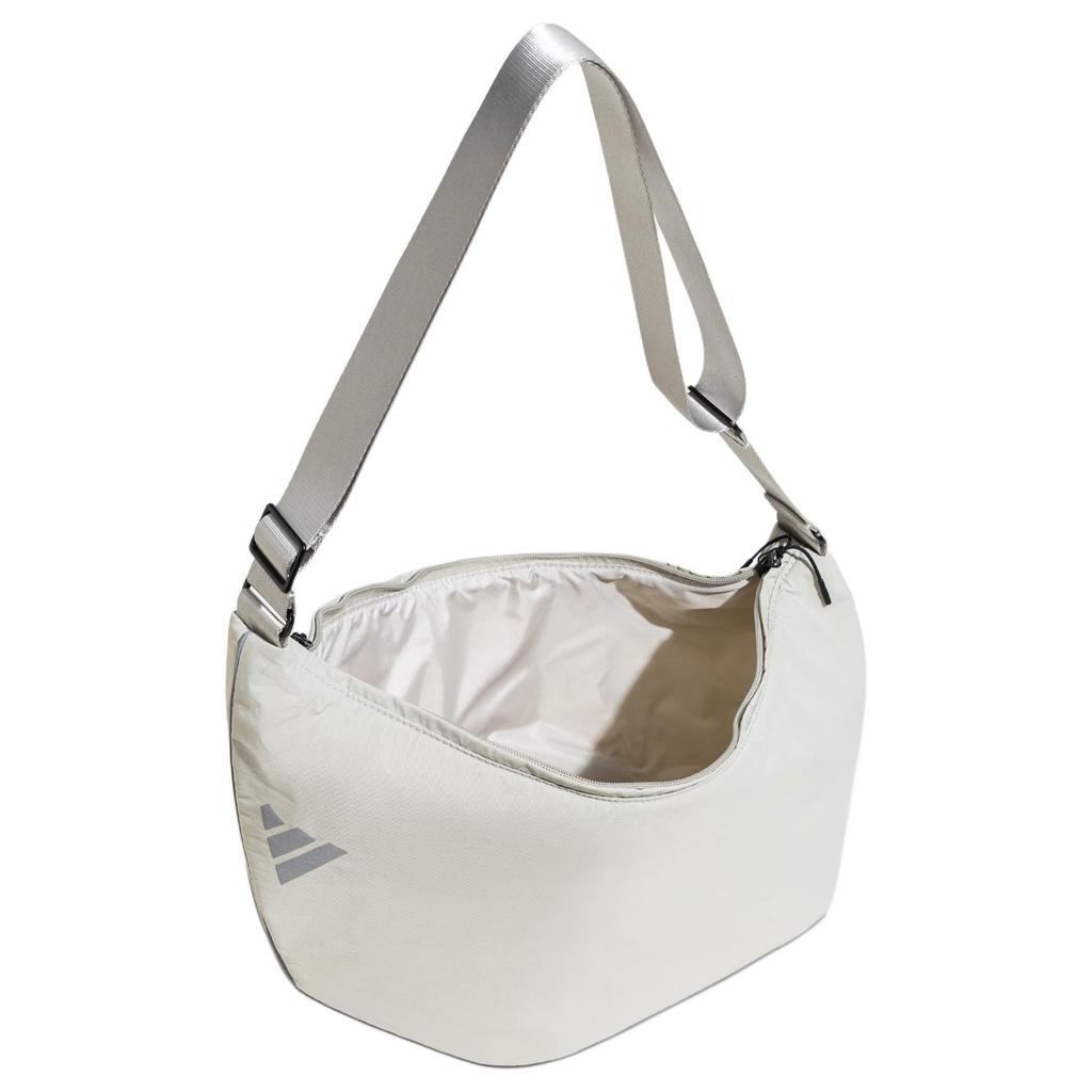 Adidas Recycled Polyamide Shoulder Bag, Crossbody Bag Unisex Light Sesame Earth Gray Adidas JX6716