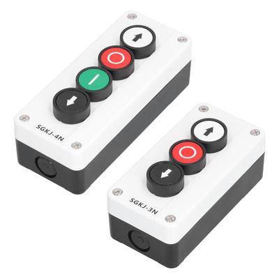 Momentary Switch Station Box Up and Down Stop Control Push Button for Winch Roller Door Truck Tail L