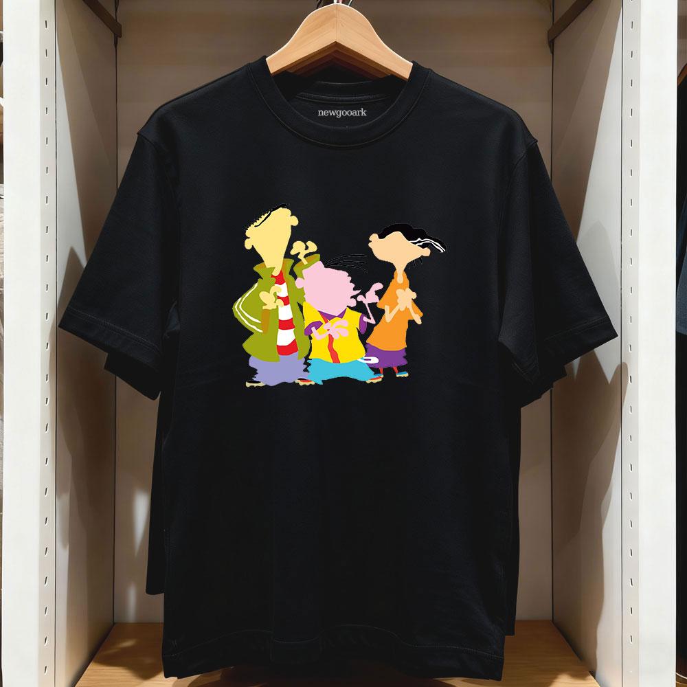 T-shirt Cartoon Ed Edd Eddy Donna Unisex Casual Cotone Grafica Magliette Adulto Streetwear Camisetas Top Manica Corta Boyfriend