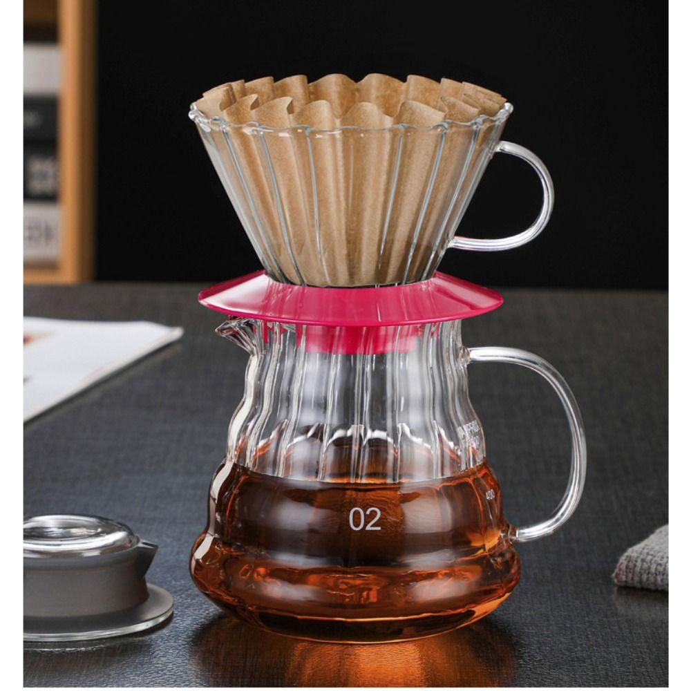 50 filtros de papel para café hechos a mano con patrón ondulado para pastel.