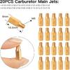 40PCS Carburetor Main Jet Slow Pilot Jet Kit For PWK Keihin OKO CVK Crab,Replace #SCL-2018090002-ZH-T-01/02 SCL-2018090001/03-ZH-T-01