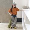 Kids' Summer Short Sleeve T-shirt - Korean Style, Loose Fit, Breathable, Casual Round Neck with Letter Print