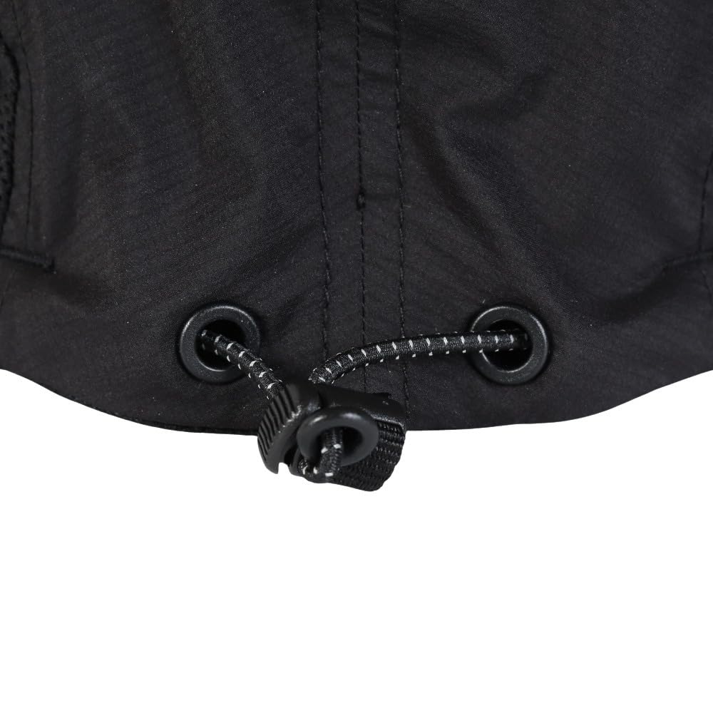 The North Face Run Shield Removable Size L Cap, Unisex, Water-Repellent, Lightweight, Shield, Black,