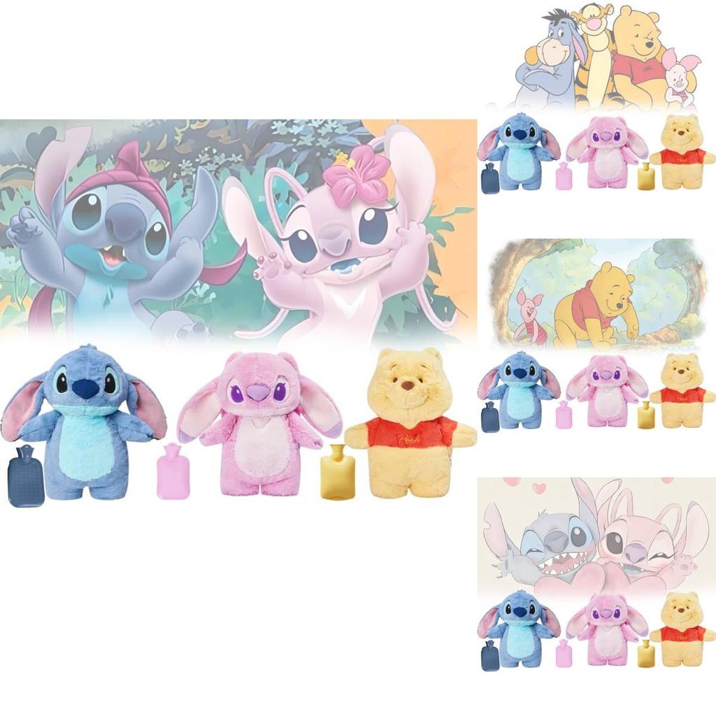 Adorable 30cm Stitch Plush Toy Water Bottle Heater For Cozy Winter Warmth