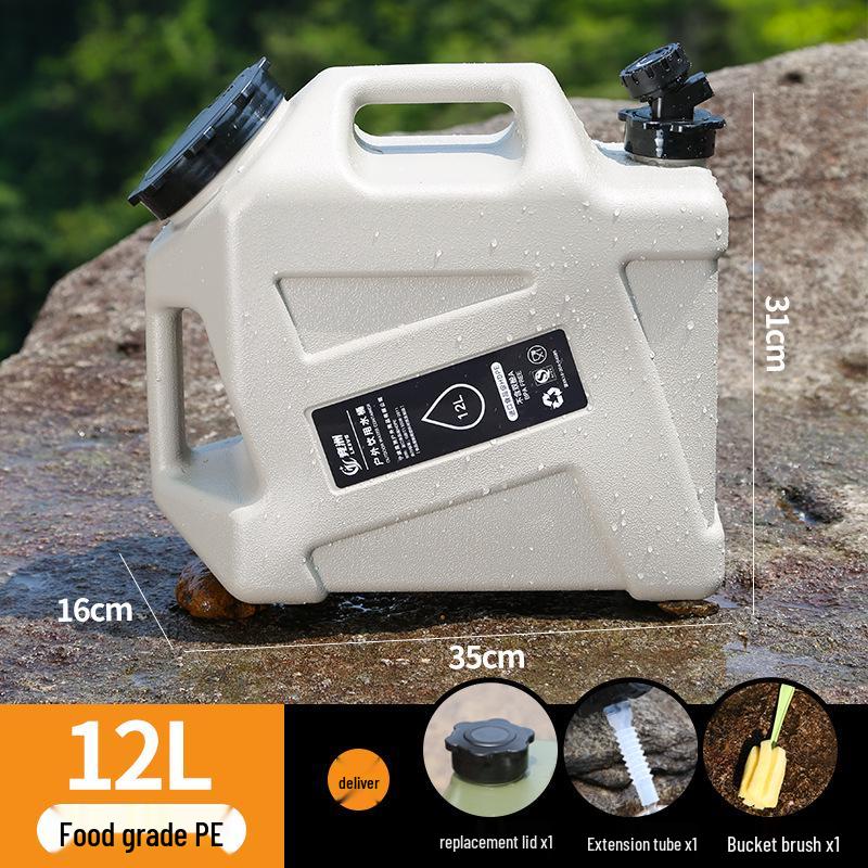 Food Grade PE Water Bucket with Faucet for Outdoor, Camping, and Household Use