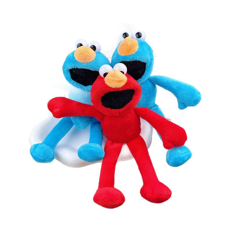 Korean Celebrity Sesame Street Frog Plush Doll Keychain and Backpack Pendant