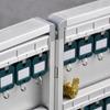 Aluminum Alloy Key Cabinet | Writable Identification Labels, Textured Metal Panel, WallMounted
