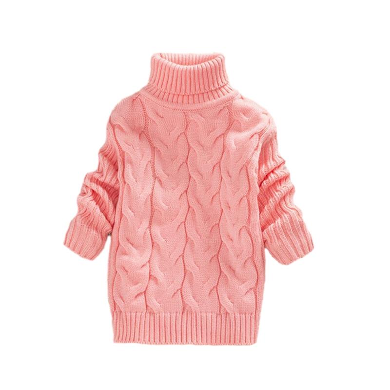 2-10 Years Turtleneck Sweater Knitted Pullover