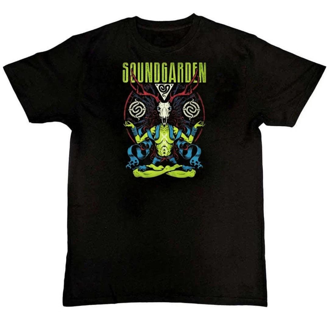 Men s and Women s T-shirts Rare SOUNDGARDEN Black Hole Sun ANTLERS Skull Unisex T-Shirt S M L XL 2 3 4 XL XXL