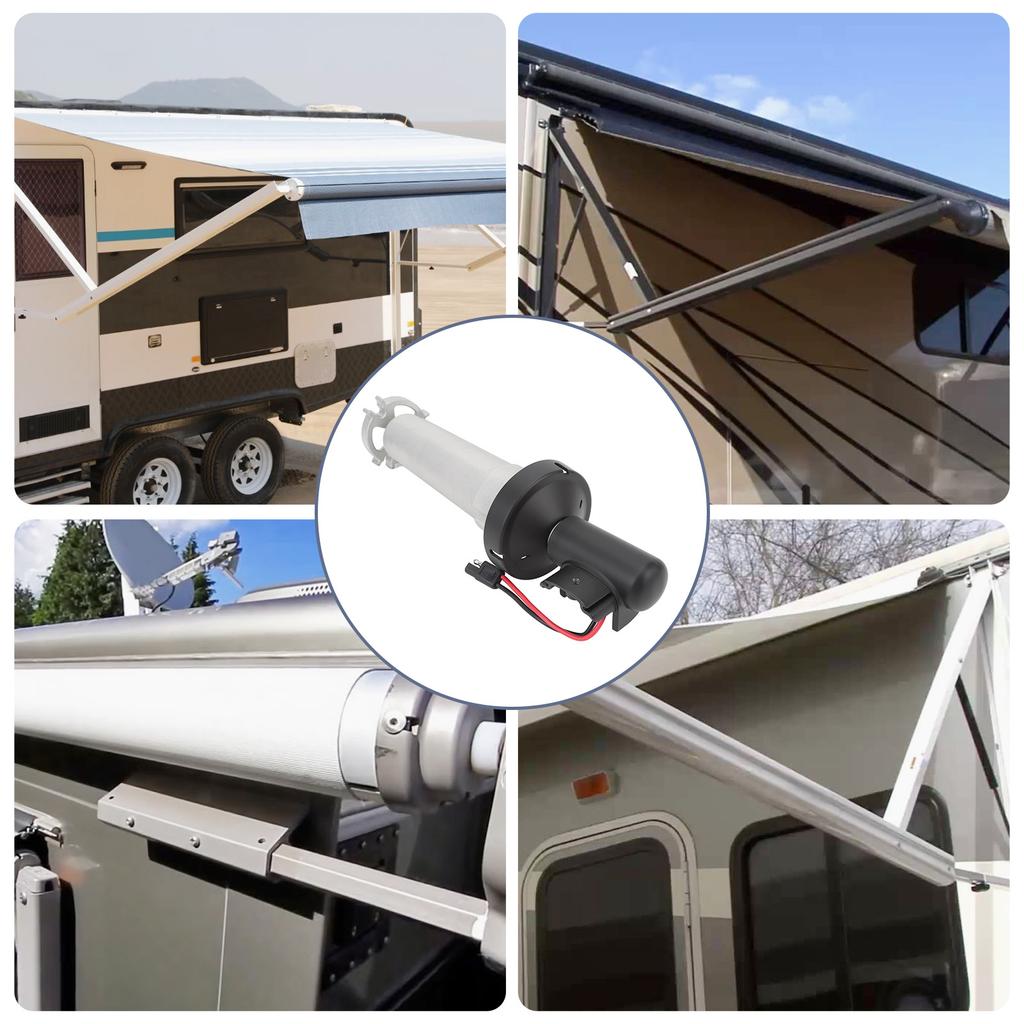 12V DC RV Awning Motor RH Black Torsion Assembly Professional 3310423.209U for 910 915 916 917 Models