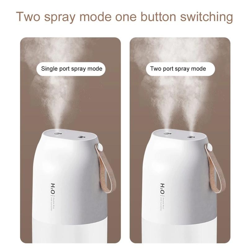 Double Nozzle Air Humidifier Wireless Aroma Diffuser 2000mAh Battery Rechargeable Essential Oil Diffuser Mist Maker Humidifier