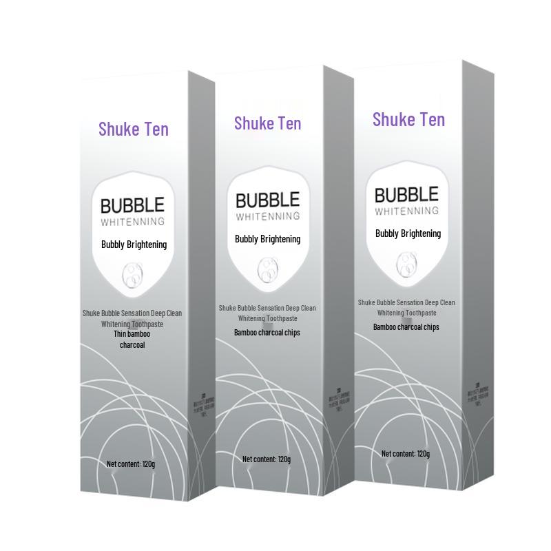 Shuke Foaming Deep Clean Whitening Toothpaste (3-Pack)