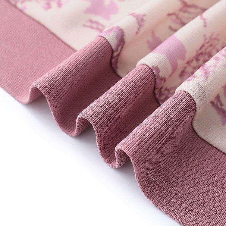 Elegant Spring Knit Two-Piece Set: Women's Chinese Style Long-Sleeve Cardigan for 40s and Up