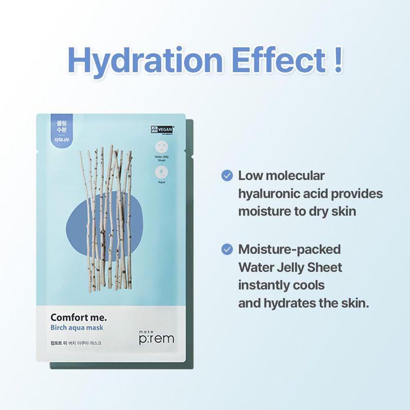 [make P:rem] Comfort Me Birch Aqua Mask (1ea)