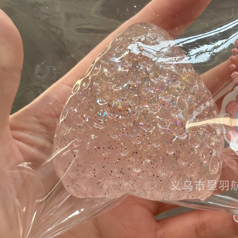 Large Strawberry Decompression Simulation Squeeze Toy With Soft Silicone Like Texture Suitable For Stress Relief Entertainment