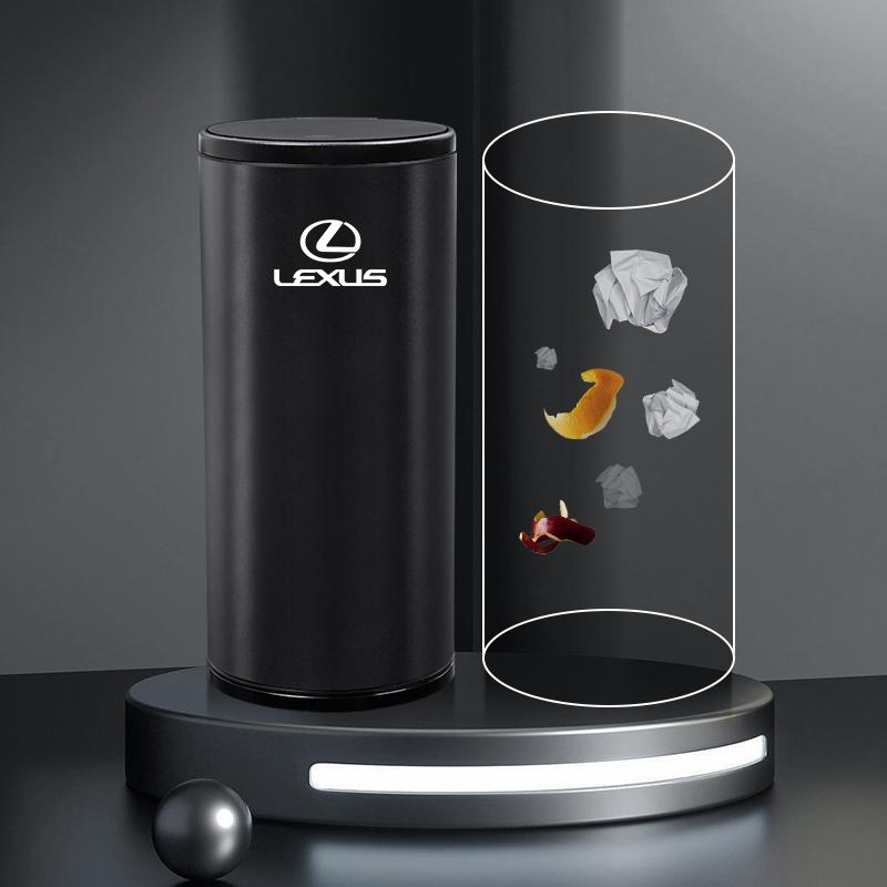 Portable Car Garbage Cup Aluminum Alloy Trash Can Ashtray For Lexus F-SPORT ES RX NX LS UX LM LX GX LC RZ IS CT GS RC HS SC TX
