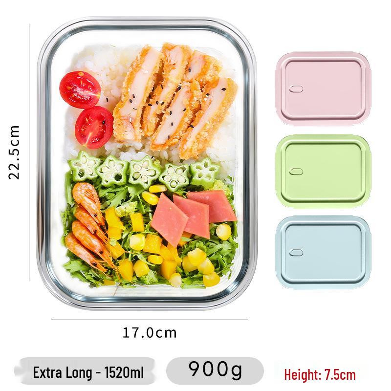 Microwave-Safe Glass Lunch Bento Box for Fresh Storage