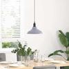 VidaXL Lampe suspendue réglable hauteur E27 gris brillant Ø 31cm métal, éclairage suspendu, éclairage suspendu de cuisine, 4103438