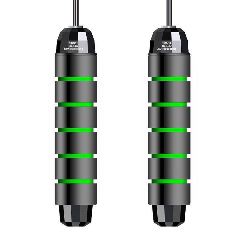 Скакалка Не спутывается, скоростная скакалка, кабель с шарикоподшипниками, стальная скакалка, тренажерный зал, фитнес, домашние упражнения, стройное тело зелёный