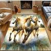 17 Styles Running Horse Print Carpet for Living Room Bedroom Sofa Doormat Home Decor Area Rug Non-slip Floor Mat for Gifts