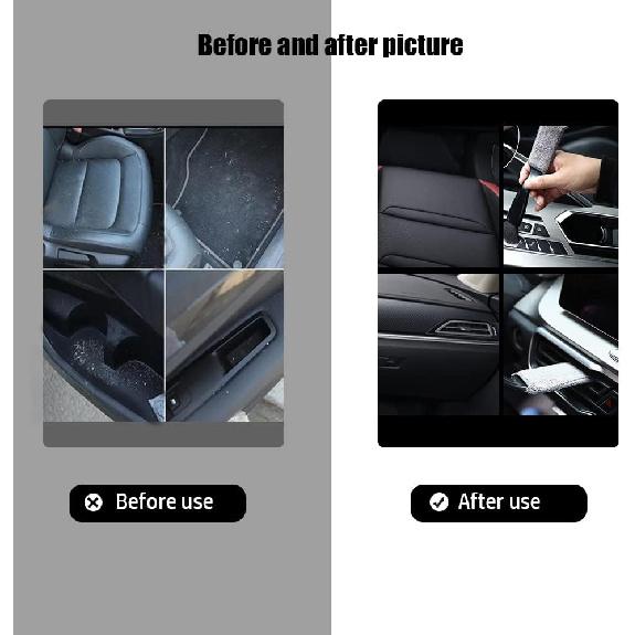 Double Head Brush for Car Clean 2PCS,Car Brushes for Detailing Interior,Car Detailing Brushes Exterior,Soft Car Detailing Brush(Double