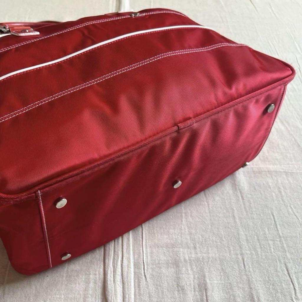 [USED] 90s Courrèges 2-way Boston Bag with Logo Plate and Shoulder Strap (Y2K)