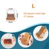 24 Pcs Chair Leg Floor Protectors Square,Silicone Chair Leg Protectors Caps Covers for Hardwood Floors,Furniture Pads Sliders with Wrapped Felt Bottom