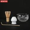 3/4PCS/7PCS Japanese Matcha Set Bamboo Tea Brush Glass Tea Bowl Composition Chinese Traditional Handmade Tea Tools
