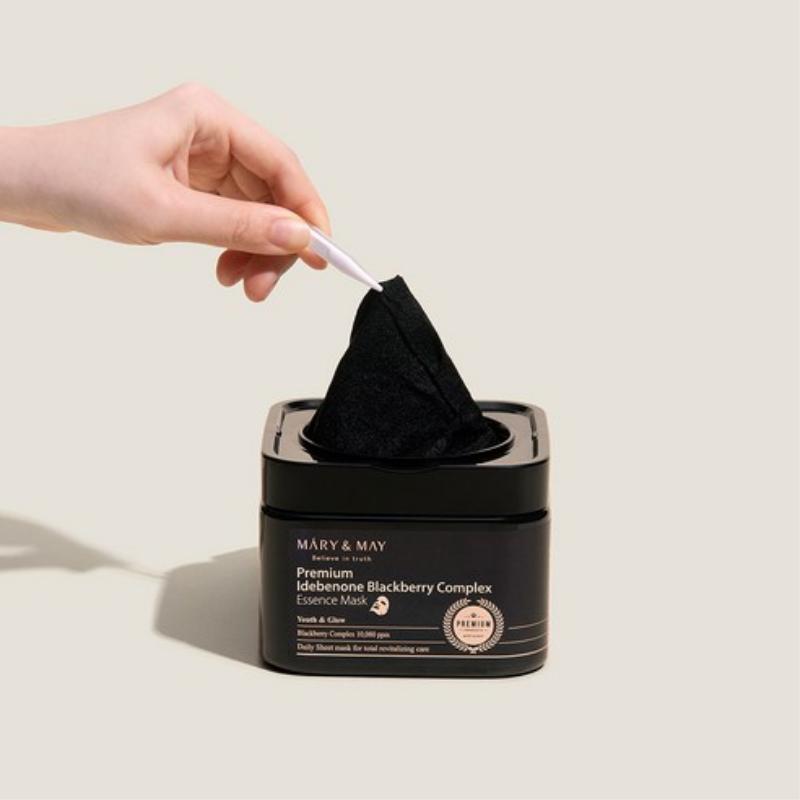 Mary&May Premium Idebenone Blackberry Complex Essence Mask 400g 30EA
