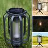 Solar LED Outdoor Garden Light USB Rechargeable Camping Atmosphere Lantern Courtyard Antique Lamp for Patio Garden Porch Pathway