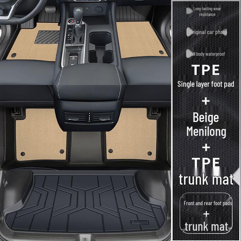 Nissan Sylphy TPE Floor Mats: 14th-15th Gen, Full Coverage Foot Mats