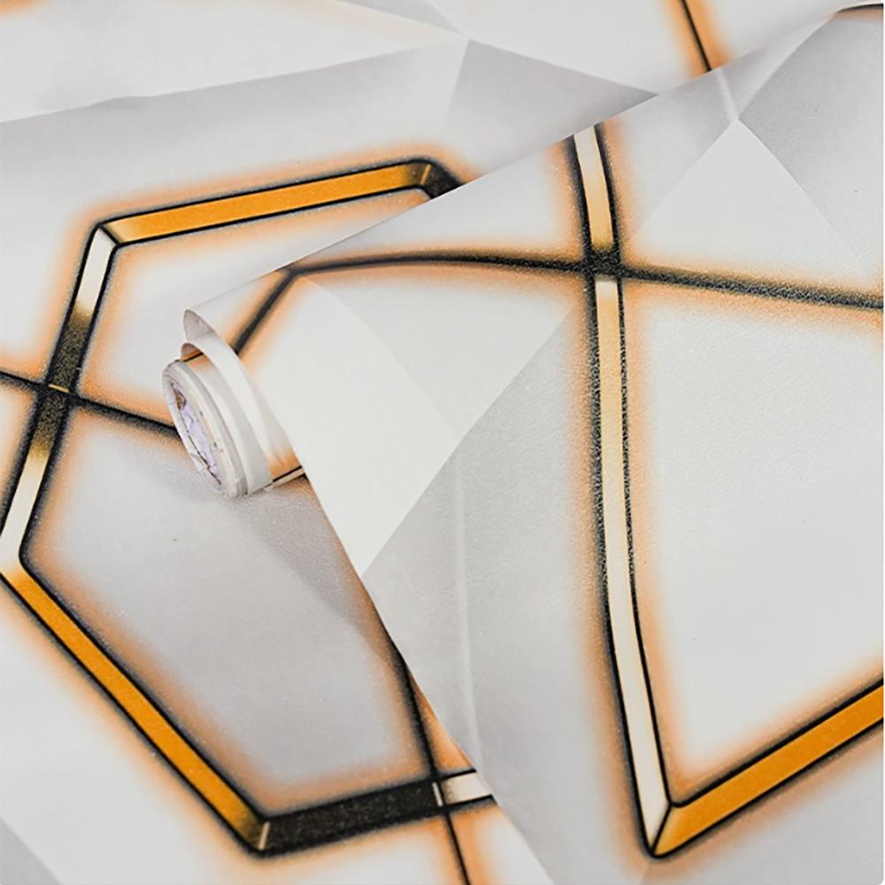 Selbstklebende Ins-Stil 3D geometrische Tapetendekoration wasserdicht und schmutzabweisend Schlafzimmer E-Sports-Zimmer Tapete