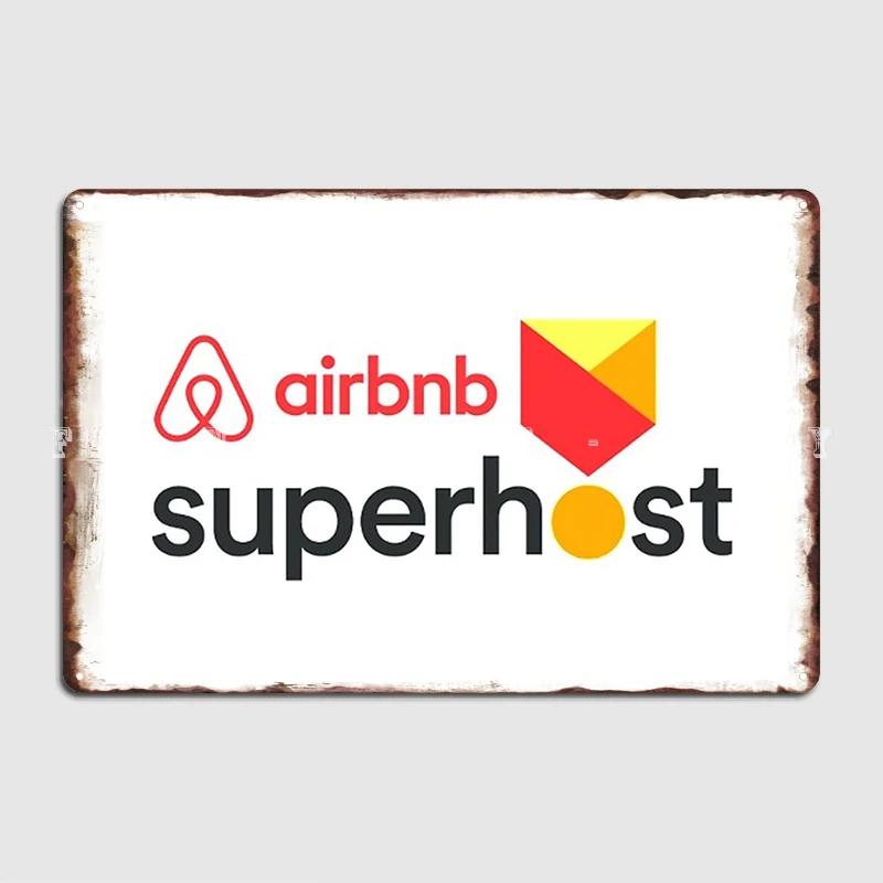 

Airbnb Superhost Metal Sign Wall Pub Classic Mural Poster Tin Sign Poster 20x30cm（7.8x11.8inch）