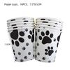 Black Puppy Paw Birthday Party Decor Cat Paw Party Supplies Tableware Cup Plates Balloons For Kids Favors Gifts Baby Shower