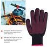 4Pcs Heat Resistant Gloves High Temperature Resistant Anti Scalding Mitts with Silicone Bumps