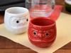 Tableware East Sake Lucky Mino Red Cup, Daruma, Charm, Ware,