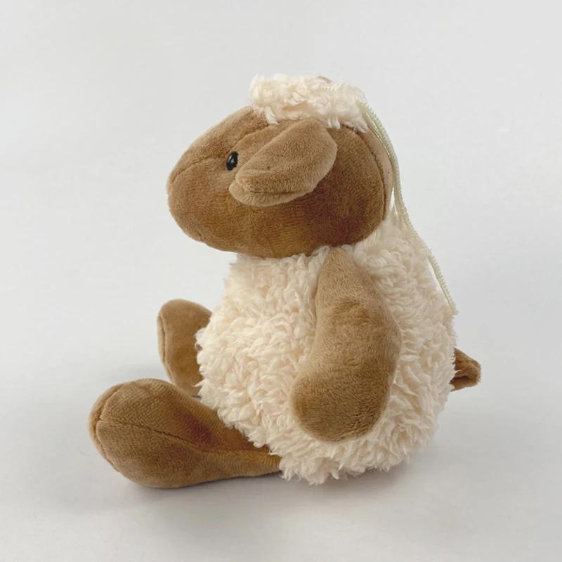 20cm Sean Sheep Alpaca Plush Doll Cute Animal Doll Soft Cotton Stuffed Doll Children's Plush Toy Sleeping Partner Birthday Gift