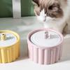Cat Water Dispenser Ceramic Automatic Circulating Water Dispenser Kitten Flow Basin Pet Water Feeder Dog Does Not Wet Mouth