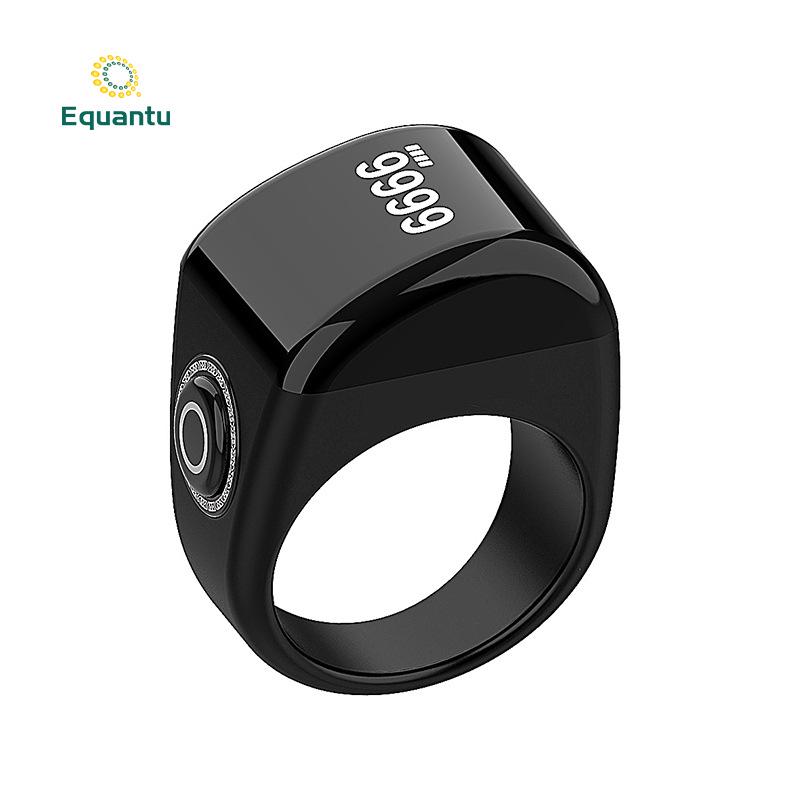 Equantu Smart Counting Alarm Clock Ring - Ceramic, Zinc Alloy, Plastic Counter