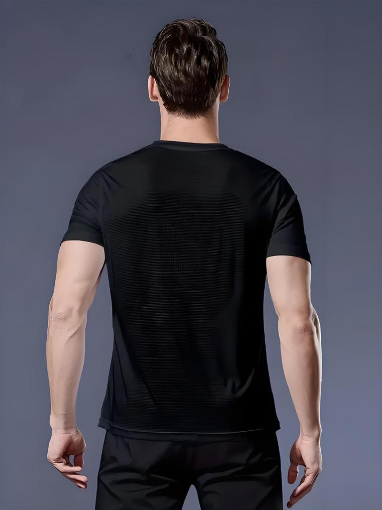 Men's Quick-Dry Summer Sports T-Shirt - Short Sleeve Fitness & Running Tee