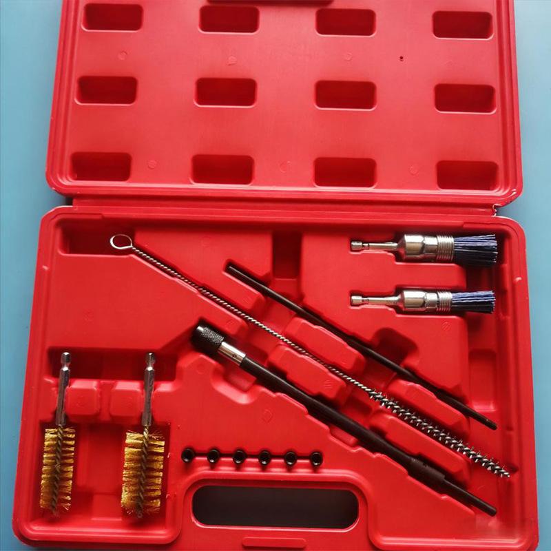 Držiak vstrekovača nafty Potrubie motora Kefa na čistenie vstrekovačov paliva Súprava na čistenie vstrekovačov paliva Nástroj na čistenie sedla vstrekovača nafty odolný voči hrdzi